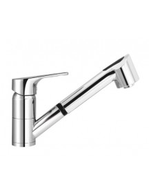 Mofém Junior EVO mosogató csaptelep, álló, kihúzható vízkőmentes kétfunkciós zuhanyfejjel