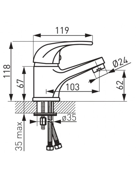 Ferro Vasto mosdó csaptelep Ferro Vasto mosdó csaptelep