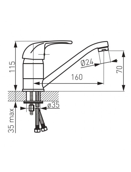 Ferro Vasto mosdó csaptelep Ferro Vasto mosdó csaptelep