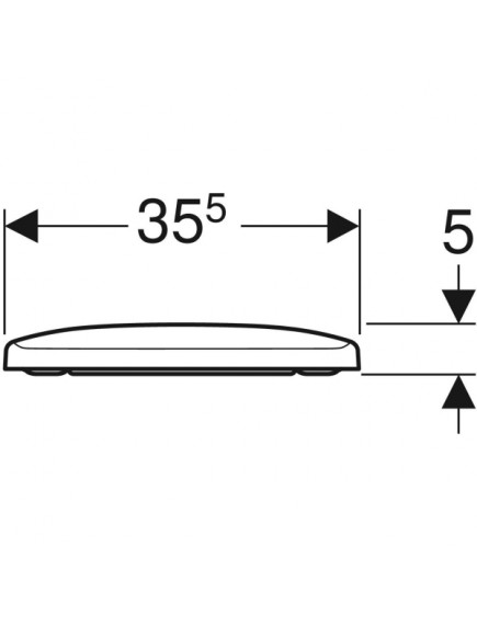 Geberit Selnova Square fénylő fehér WC ülőke Geberit Selnova Square fénylő fehér WC ülőke