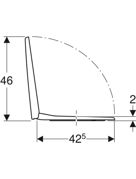 Geberit Selnova Square fénylő fehér WC ülőke Geberit Selnova Square fénylő fehér WC ülőke