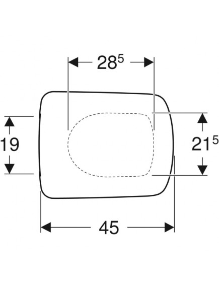 Geberit Selnova Square fénylő fehér WC ülőke Geberit Selnova Square fénylő fehér WC ülőke