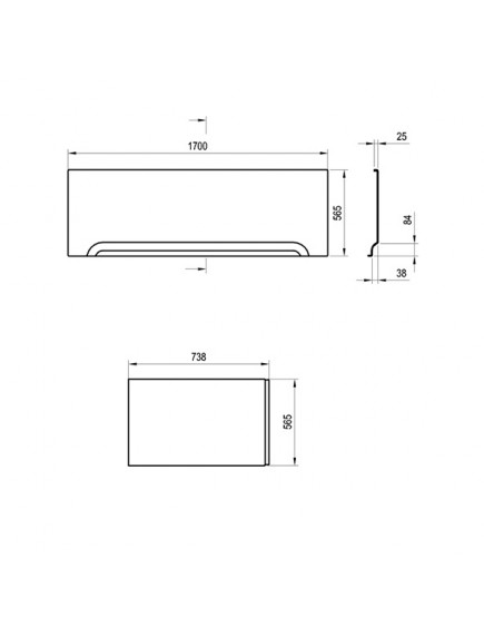 Ravak 10° akril fürdőkád 1700 x 750 - CA71000000 Ravak 10° akril fürdőkád 1700 x 750 - CA71000000