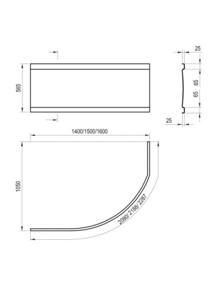 Ravak Rosa I 140 fehér színű fürdőkád előlap - CZH1000A00 Ravak Rosa I 140 fehér színű fürdőkád előlap - CZH1000A00