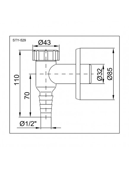 Styron mosógép / mosogatógép szifon fehér STY-529 Styron mosógép / mosogatógép szifon fehér STY-529