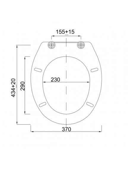 MDF WC ülőke fém zsanérral MDF WC ülőke fém zsanérral