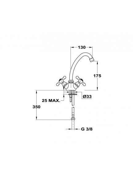 Mofém Treff mosdó csaptelep, lánctartószemmel Mofém Treff mosdó csaptelep, lánctartószemmel