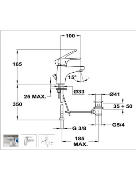 Mofém Junior Evo álló mosdó csaptelep leeresztő szeleppel 150-0058-00 Mofém Junior Evo álló mosdó csaptelep leeresztő szeleppel 150-0058-00