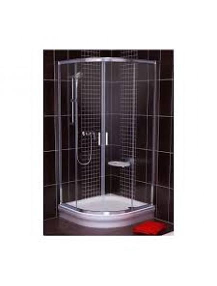 RAVAK Blix BLCP4 90 négyrészes, íves zuhanykabin- transparent üveggel - fehér kerettel