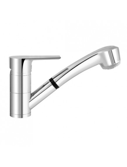 Mofém Trend Plus mosogató csaptelep, álló, kihúzható zuhanyfejes, króm színű Mofém Trend Plus mosogató csaptelep, álló, kihúzható zuhanyfejes, króm színű