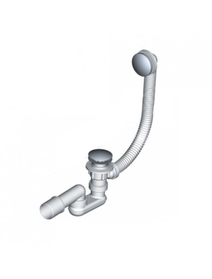 RAVAK click-clack működésű króm kádlefolyó BeHappy kádhoz X01377 RAVAK click-clack működésű króm kádlefolyó BeHappy kádhoz X01377